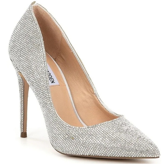 Steve Madden Daisie Crystal Jeweled Heels - Picture 2 of 13